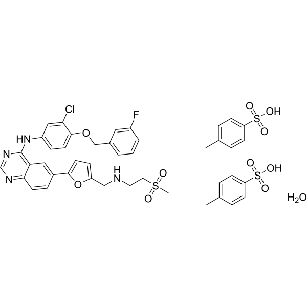 Lapatinib ditosylate monohydrate (lapatinib ditosylate monohydrate; GW572016 ditosylate monohydrate;